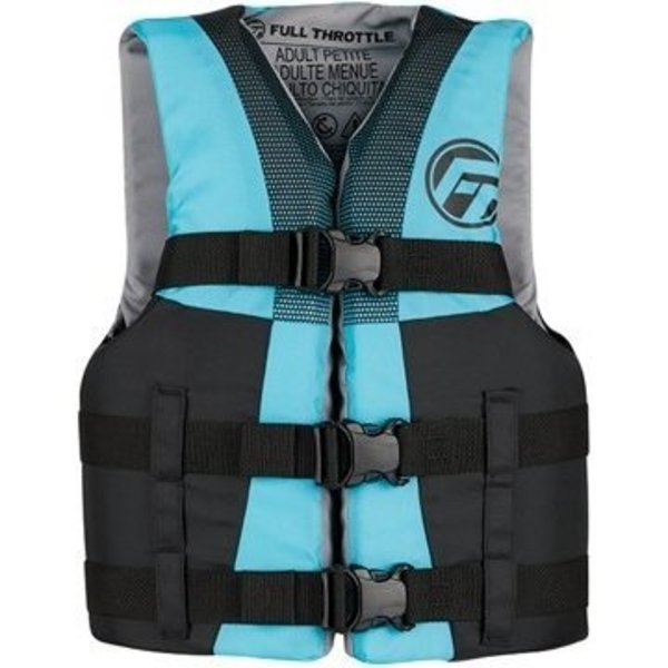 Full Throttle Vest-Teen Aqua Nylon, #112200-505-010-22 112200-505-010-22